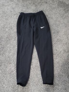 Nike Black Jogger Pants with White Swoosh